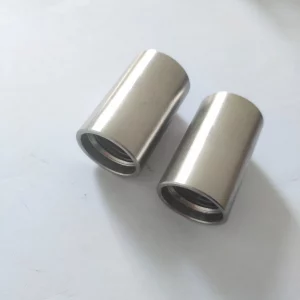 304 Stainless Steel Extended and Thickened Cylindrical Joint Nut Cylindrical Tooth Strip Connection Screw Nut Column