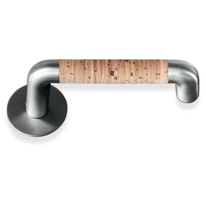 Aluminum Alloy Wardrobe Handle, Bathroom, Bathroom Door, Cabinet Handle, Double Curved Round Pipe Solid Metal Door Handle