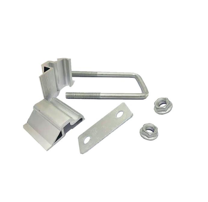Aluminum Photovoltaic System Solar Panel Mounting Fittings, Frameless