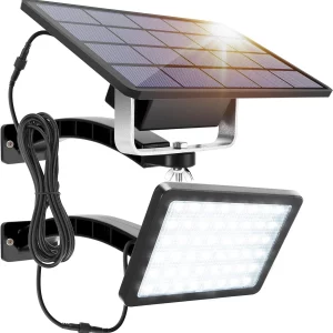 Chinese Supplier Solar LED Induction Wall Light Waterproof Solar 48LED Double Panel Garden Light