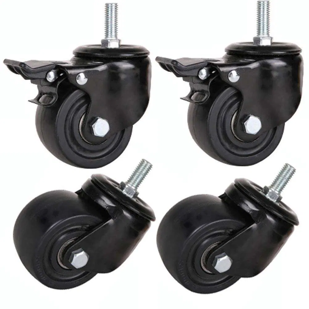 Circlip with Brake, Swivel Chair, Casters, Universal Wheels, Office Chair Wheels, Rollers, Casters, Silent Pulleys - Image 2