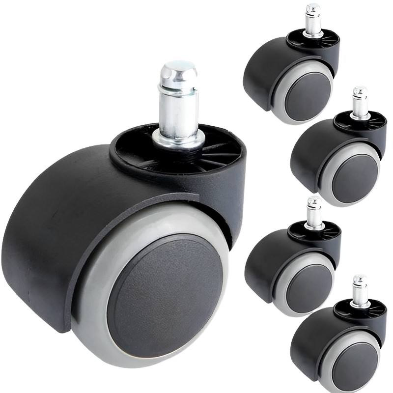 Circlip with Brake, Swivel Chair, Casters, Universal Wheels, Office Chair Wheels, Rollers, Casters, Silent Pulleys