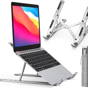 Computer Notebook Holder Home Office Vertical Portable Foldable Adjustable Aluminum Laptop Stand
