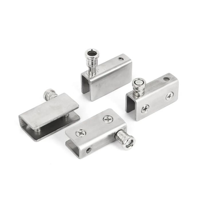 Custom Factory Furniture Hardware Square Fixed Clamp Stainless Steel Zinc Alloy Holding Metal Clip Support Glass Shelf Brackets - Image 5