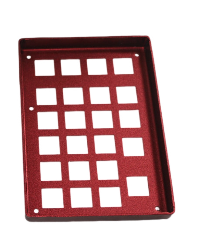Custom Metal Stamping Square Aluminum Alloy Button Cover Hardware Metal Stretching Parts Alloy Stamping Parts Button Panel
