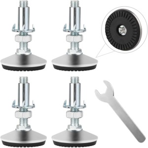 Customized M6 M8 M10 M12 1/4 5/16 3/8 1/2 5/8 Thread Spindle Swivel Fixed Heavy Duty Anti Vibration Mounts Machine Leveling Feet