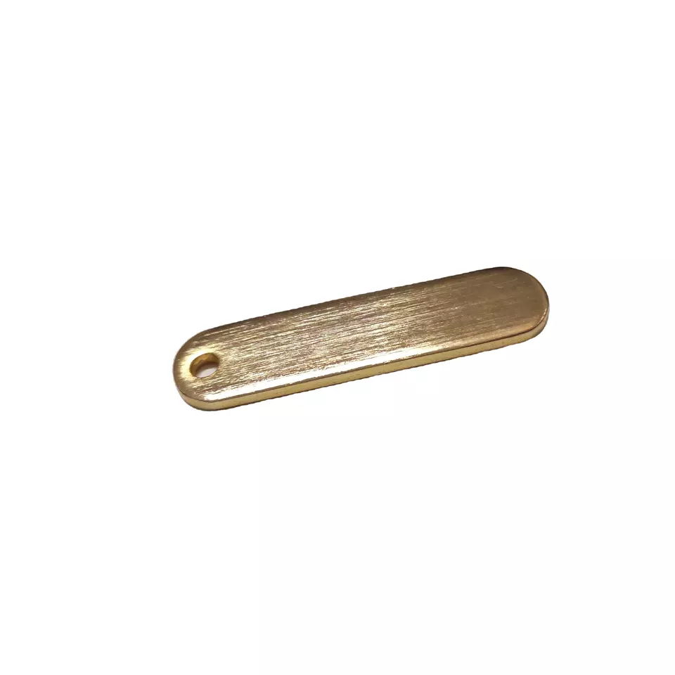Customized Pure Copper Wiredrawing Anti Loss Brand Lettering Customized New Product Creative Strip Brass Telephone Number Plate - Image 2