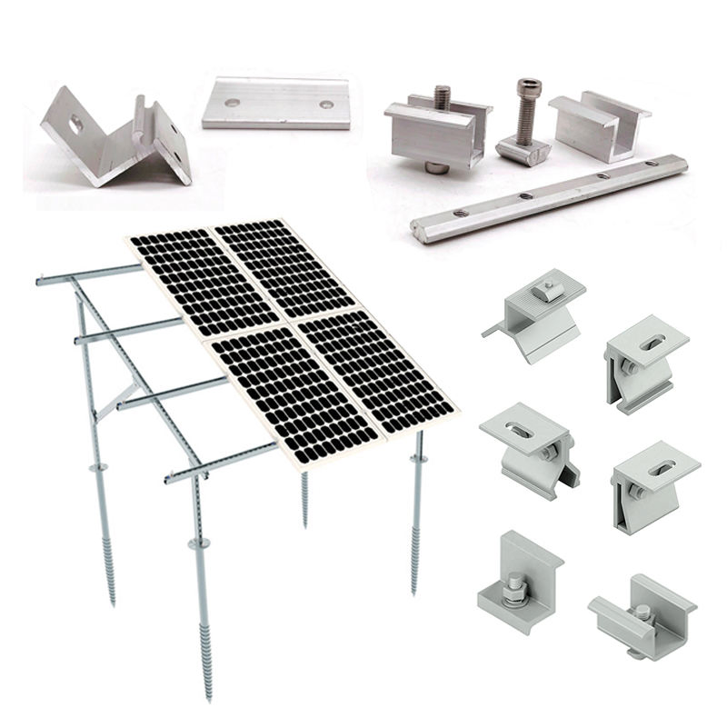 Customized Solar Panel Photovoltaic Bracket, Adjustable Triangular Photovoltaic Bracket/Solar Panel Mounting Aluminum Rail Splice - Image 3