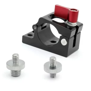 Factory Wholesale Drone Accessories Aluminum CNC Milling Rod Clamp Bracket Holder with 1/4 3/8 Mount