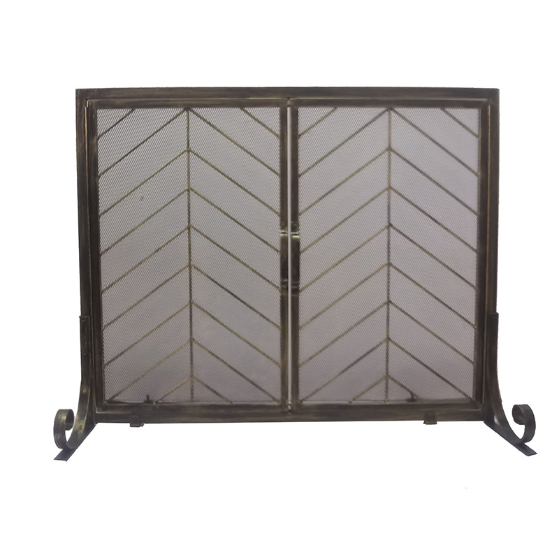 Fireplace Screen Nordic Metal Fireplace Mesh Fireproof Mesh True Fire Fireplace Tools Fireplace Accessories Supplies Customizable - Image 5