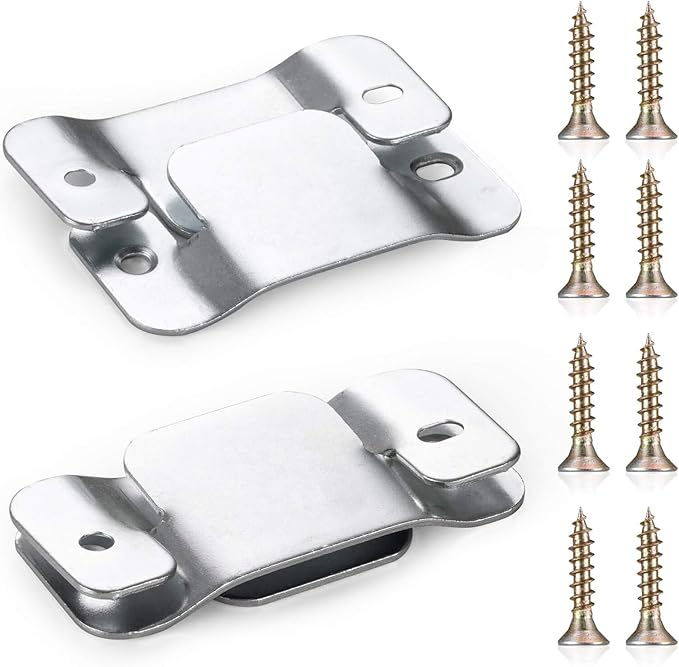 Furniture Hardware Accessories Universal Sectional Metal Zinc Plated Interlocking Sofa Connector Bracket with Screws - Image 2