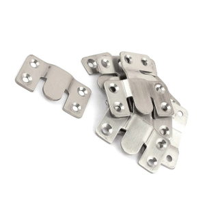 Furniture Hardware Accessories Universal Sectional Metal Zinc Plated Interlocking Sofa Connector Bracket with Screws
