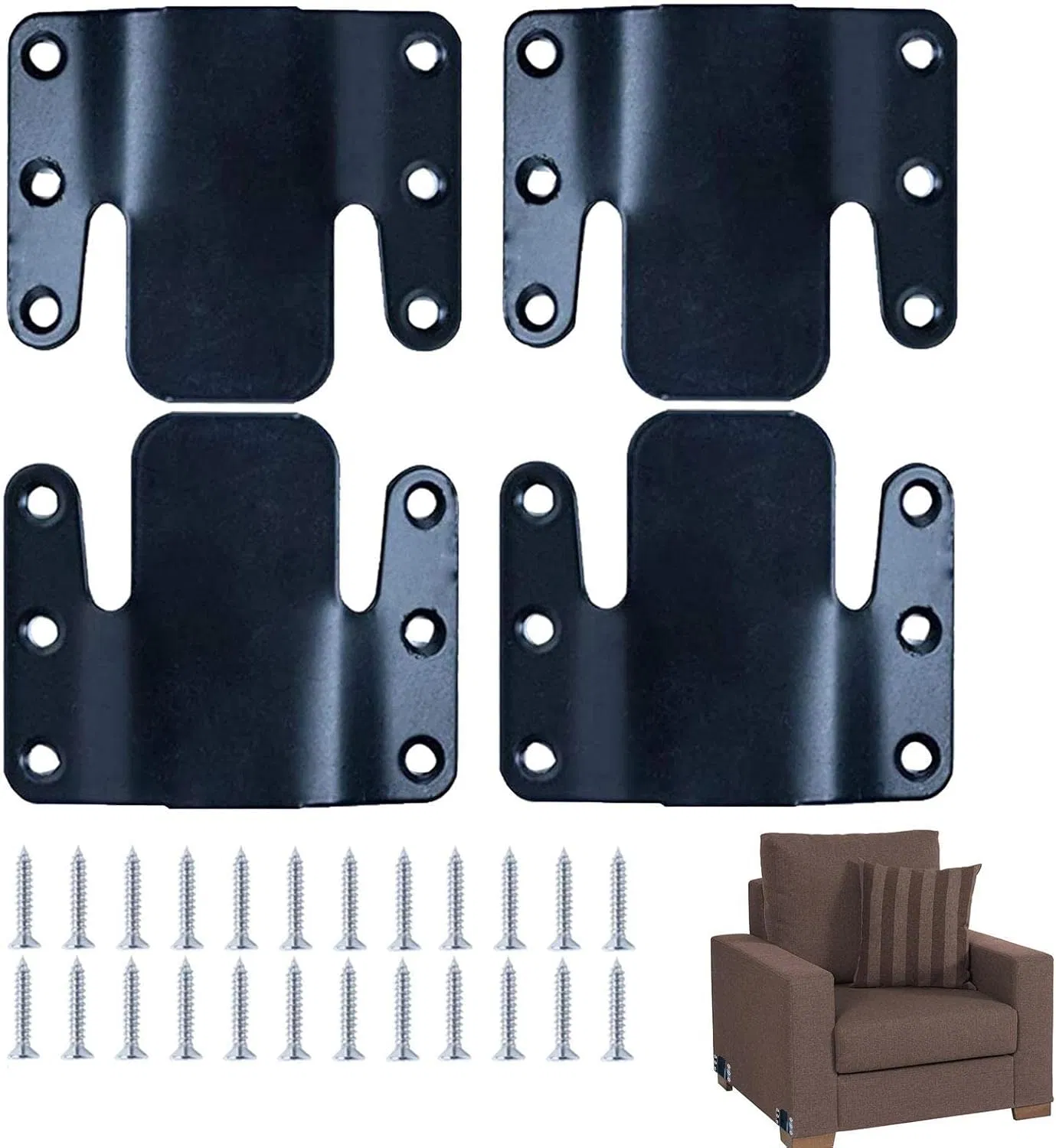 Furniture Hinge Sofa Connector Used for Corner Sofa and Snap Style Sofa Sectional Counch Connector Universal Shape Bracket - Image 5