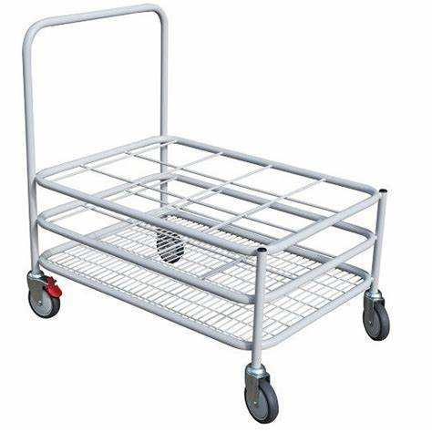 Handcart for Pulling Goods, Folding Flatbed Truck, Plastic Handcart for Warehouse Handling, Trailer, Four-Wheel Handcart - Image 2