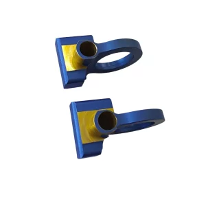 High Quality Customized Aluminum O Ring with Two-Color Anodized Finish by Yistar CNC Machining Milling Service