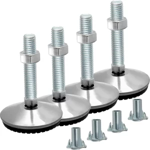 M8 Adjustable Foot Cup, Table, Chair, Cabinet, Elevated Shelf, Adjustable Screw, Foot Pad Screw, Adjustable Height Foot Nail