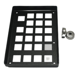 Manufacturer's Square Aluminum Alloy Button Cover Hardware, Metal Stretching Parts, Aluminum Alloy Stamping Parts, Button Panel