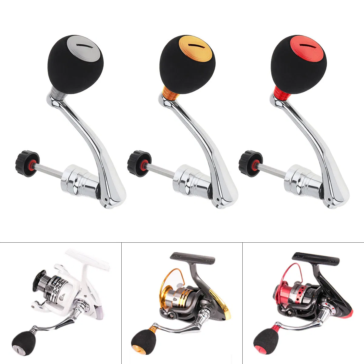 Metal Fishing Spinning Reel Handle Knob Rocker Arm Fish Accessory CNC Milling Aluminum Parts - Image 6