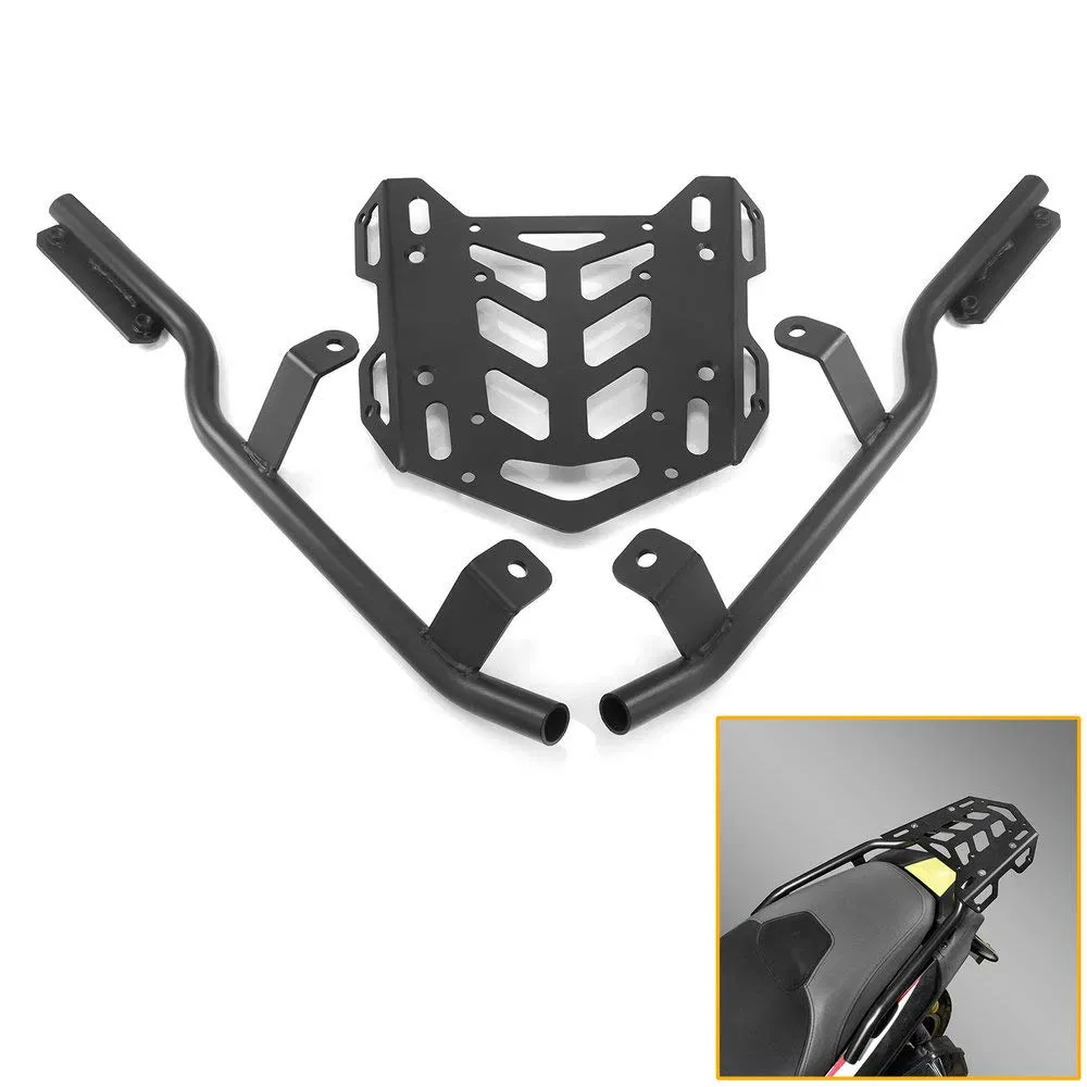 Motorcycle Black Rear Fender Solo Seat Luggage Rack Support for Harley XL Sportsters Iron 48 883 XL1200 2004 -up