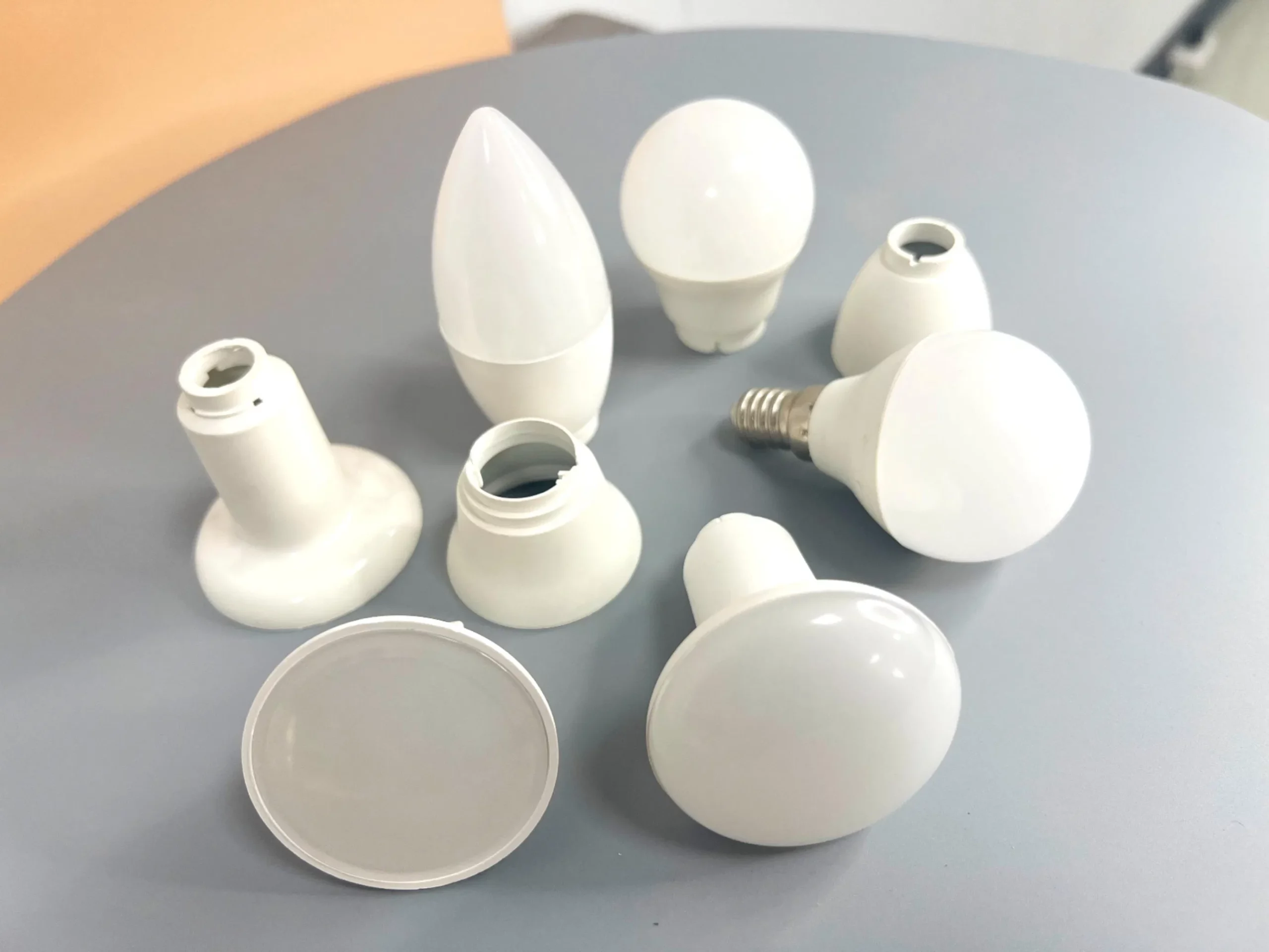 ODM/OEM LED Mushroom Lamp Shell Indoor Lighting Plastic Wrapped Aluminum Shell Parts Manufacturer Wholesale - Image 4