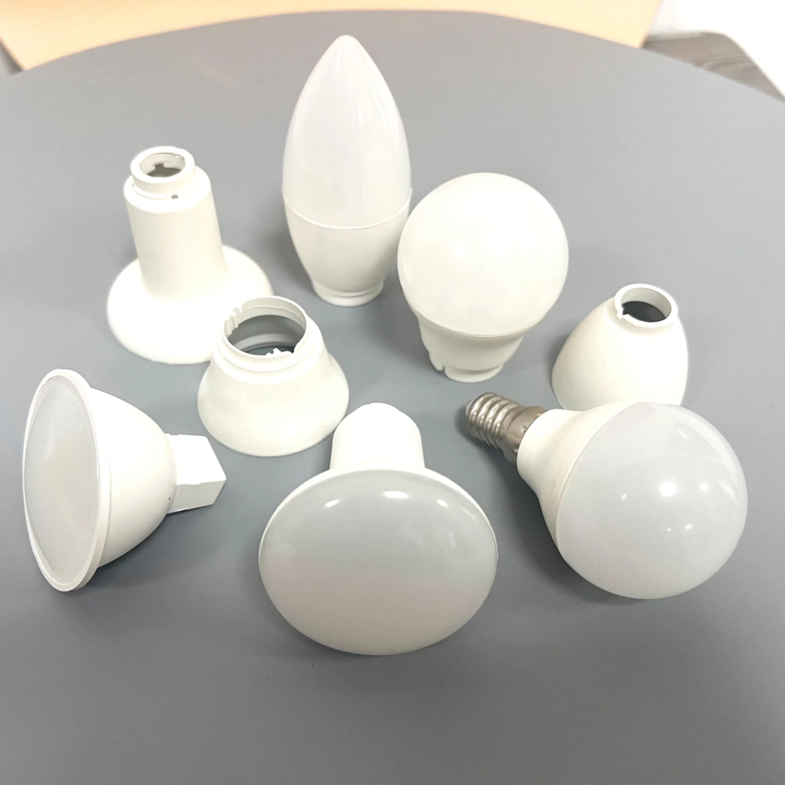 ODM/OEM LED Mushroom Lamp Shell Indoor Lighting Plastic Wrapped Aluminum Shell Parts Manufacturer Wholesale - Image 5