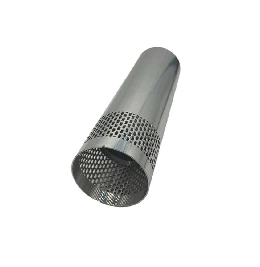 OEM Aluminum Tube Spinning Round Tube Rotating Punching Punching, Hair Dryer Metal Stamping Parts Deep Drawing Parts