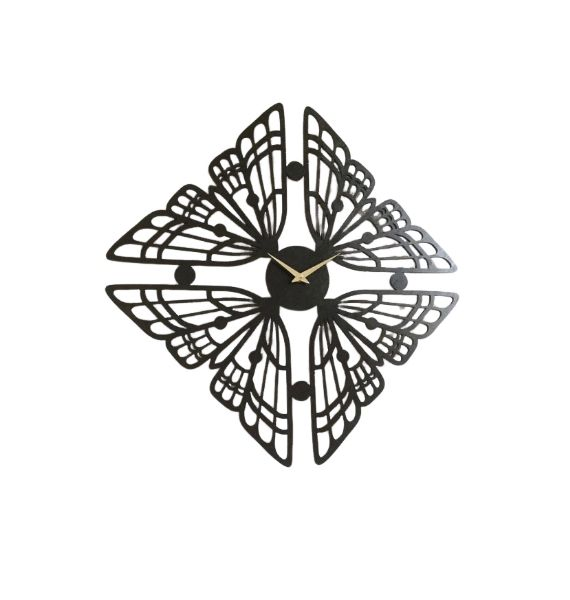 OEM/ODM Customized Sheet Metal Laser Cutting Clock Back Panel/Wall Decoration Carving Process Accessories