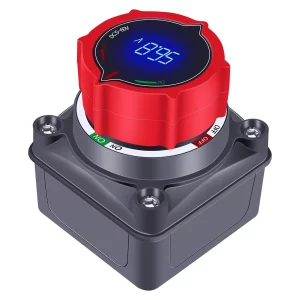 Premium Battery Disconnect Switch with Voltage Display for DC 5-60V