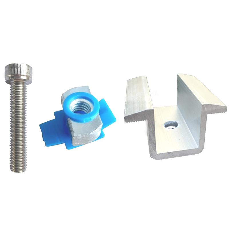 Solar Panel Mounting Aluminum Alloy Middle Clamp 30mm 35mm 40mm Solar Fixing End Clamps - Image 4