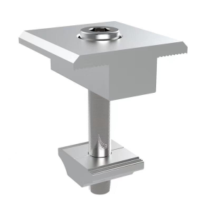 Solar Panel Mounting Aluminum Alloy Middle Clamp 30mm 35mm 40mm Solar Fixing End Clamps