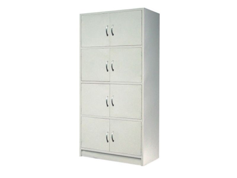Stainless Steel Cafeteria Staff Multi Door Storage Cabinets, School Hospital Cafeteria Utensils Cabinets - Image 2