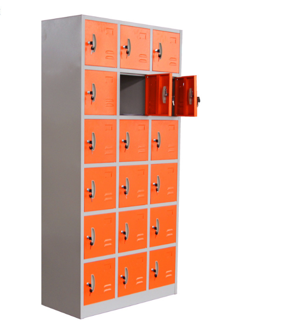 Stainless Steel Cafeteria Staff Multi Door Storage Cabinets, School Hospital Cafeteria Utensils Cabinets