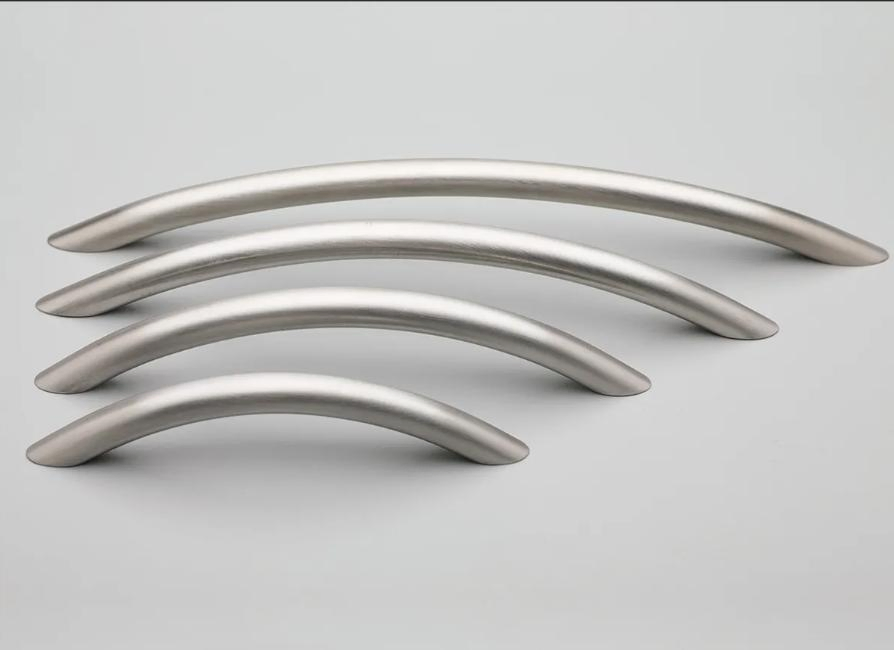 Stainless Steel Handle for Household Use, Directly Supplied by Glass Door Handle Manufacturer, Flat Tube with Adjustable Hole Spacing Pullminimalist Hands - Image 3