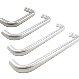 Stainless Steel Handle for Household Use, Directly Supplied by Glass Door Handle Manufacturer, Flat Tube with Adjustable Hole Spacing Pullminimalist Hands