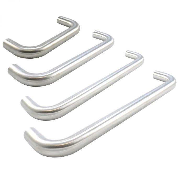 Stainless Steel Handle for Household Use, Directly Supplied by Glass Door Handle Manufacturer, Flat Tube with Adjustable Hole Spacing Pullminimalist Hands
