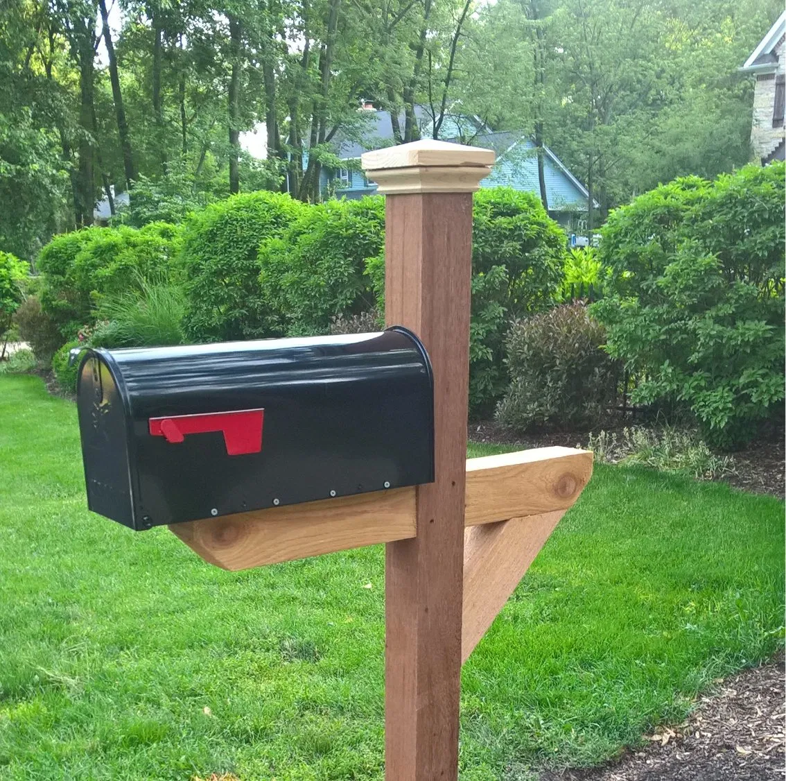 Stainless Steel Lockable Mailbox/Postbox Outdoor Home Mail/Post/Letter Box Large - Image 2