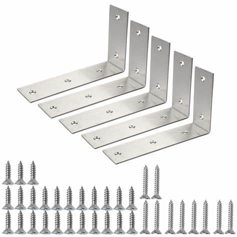 Support Bracket, Fixed Triangular Angle Iron Bracket, Stainless Steel Angle Code Furniture, Wardrobe, Metal Part Fastener - Image 6