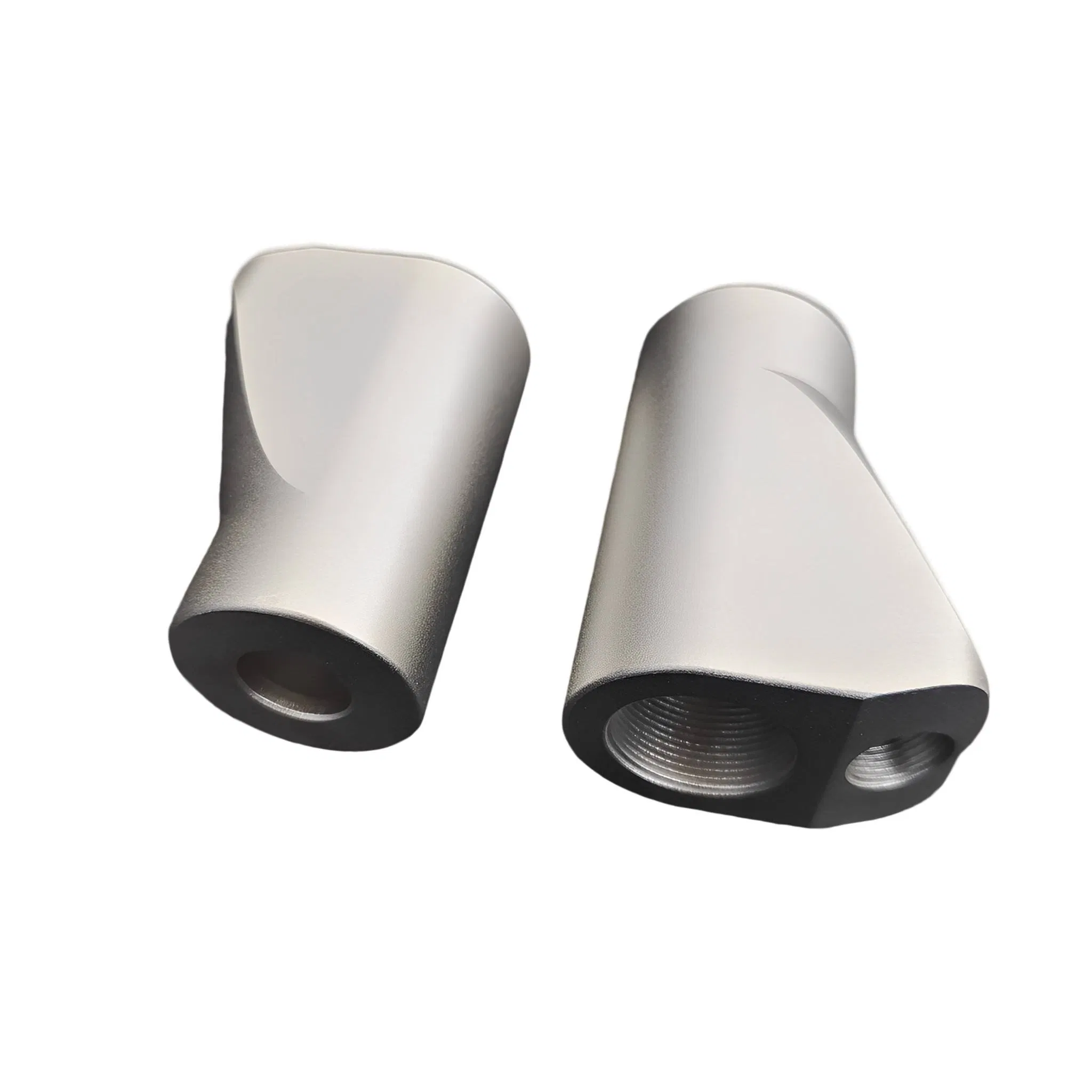 Threaded Sand Blasting of Flow Liquid Adapter for Customized Aluminum Machine Parts