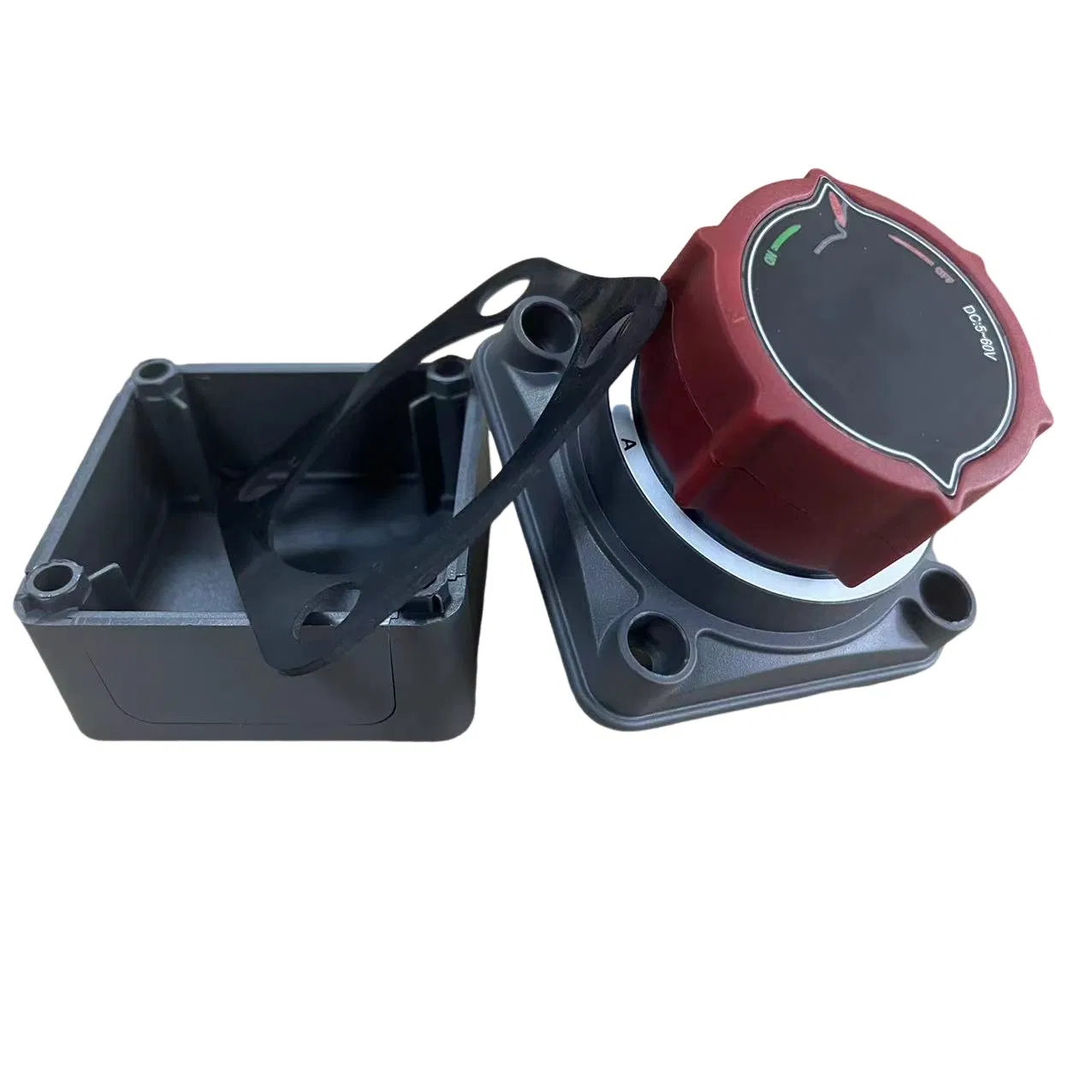 Upgrade Battery Disconnect Switch with Voltage Display, DC 5-60V Battery Power Main Switch