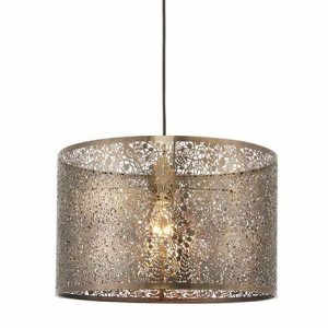 Wholesale Customization of Modern European Style Large Gold Lined Drum Metal Lampshade, Pendant Lamp Lampshade