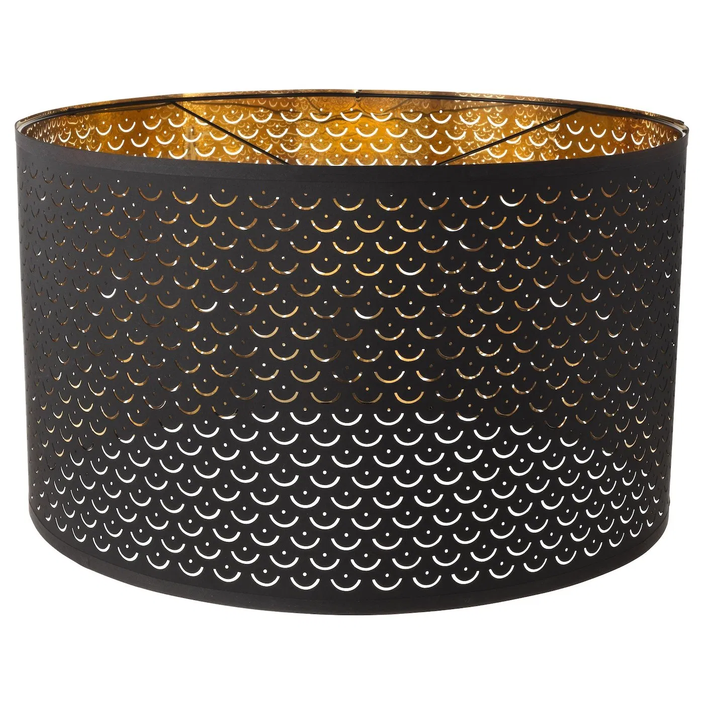 Wholesale Customization of Modern European Style Large Gold Lined Drum Metal Lampshade, Pendant Lamp Lampshade - Image 6