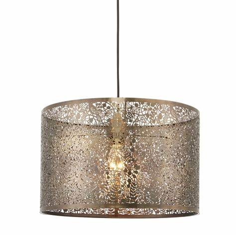 Wholesale Customization of Modern European Style Large Gold Lined Drum Metal Lampshade, Pendant Lamp Lampshade