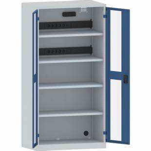 Yistar Customization OEM Mobile Compactor/ Compact Movable Shelving/Filing Storage System Phone Tablet Charging Locker Cart - Image 5
