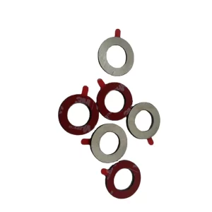 Yistar Customized Stainless Steel 304 Ultra-Thin Ring Laser Cutting Metal Spring with 3m Rubber Gasket Flat Ring